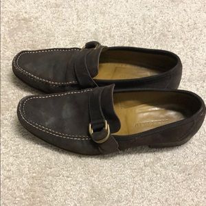 Billy Reid D Ring brown leather loafer